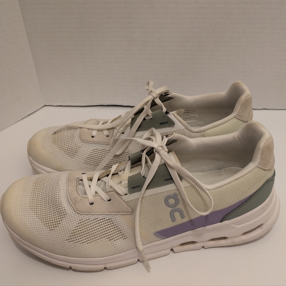 ON Cloudrift Undyed White/Wisteria W 10.5